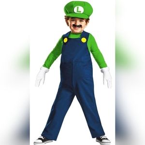 Nintendo Super Mario Brothers Luigi Toddler Costume (Medium 3T - 4T)